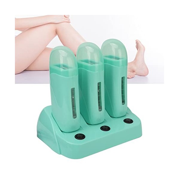 Chauffe-cire, Hommes Femmes Maison électrique Chauffe-cire Dépilation avec Base pour les Jambes des Aisselles