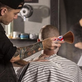 FOMIYES 4 Pièces Brosse De Nettoyage Des Cheveux Hommes Rasage Barbe Soins Fournitures Blaireau Brosse De Rasage Barbier Élim