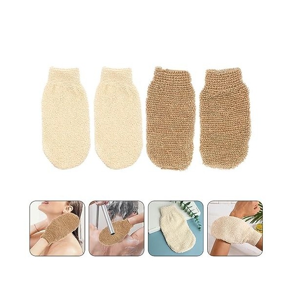 FOMIYES 20 Pièces Gants De Bain Gant Exfoliant Gant De Bain Gants De Douche Gants De Spa Mitaines Gants Pour Le Nettoyage Gan