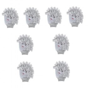 8 Pièces Gants De Bain Réversibles Mitaines Éponge De Bain Éponges De Nettoyage À Usage Domestique Épurateur De Douche Pour L