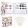 Segbeauty Nail Affichage Graphique Couleur, 216 Colores, avec 288 Faux Ongles, Présentoir Nuancier pour Vernis à Ongles, Prat