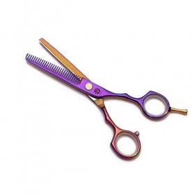 Coupe Professionnelle Cheveux 5,5 Pouces coloré Barber Ciseaux Amincissants Ciseaux Haut de Gamme Scénographie Coiffure 6CR A