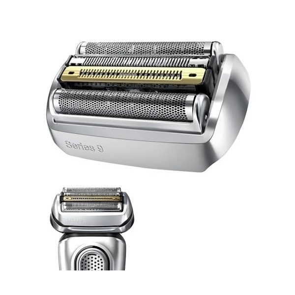 Shaver Pièce de rechange 92S Silver - Compatible avec les rasoirs Series 9 92S compatible avec tous les rasoirs électriques s