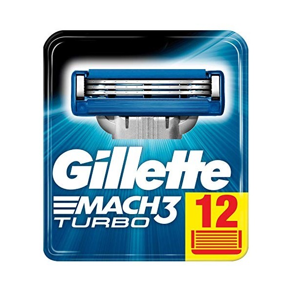 Gillette Sensor Excel Lames de Rasoir Pour Homme - 12 Recharges