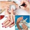 Coupe Ongles French, 6 Pièces Manucure Pochoir Ligne en Acier Inoxyable avec 1 Pièce Éplucheur d’Ongles et 1 Pièce Repousseur