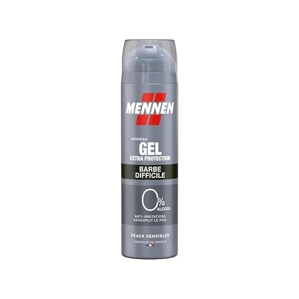 MENNEN - Mennen Gel De Rassage Barbe Difficile Aerosol 200Ml - Lot De 3 - Vendu Par Lot