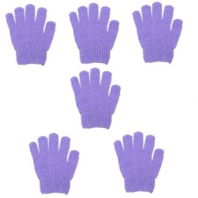minkissy 60 Pièces Gants De Bain À Cinq Doigts Gants En Nylon Éponge Serviettes De Bain En Coton Gants De Douche Exfoliants G
