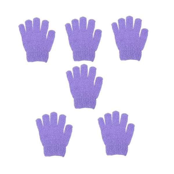 minkissy 60 Pièces Gants De Bain À Cinq Doigts Gants En Nylon Éponge Serviettes De Bain En Coton Gants De Douche Exfoliants G