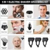 Rasoir électrique puissant pour cheveux de barbe pour hommes, kit de toilettage pour le corps, rasoir électrique, robot cool,