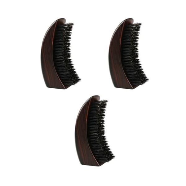 FOMIYES 3 Pièces Peigne De Nettoyage De Barbe Peigne À Barbe Outil De Coiffage De Moustache Brosse À Barbe Courte Brosse À Ba