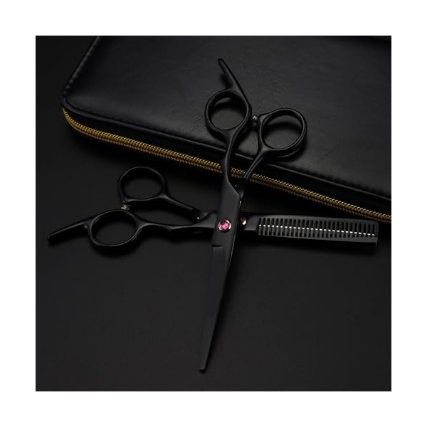 Ciseaux de coiffure professionnels pour gauchers, ensemble de coupe de cheveux, outils pour cheveux, ciseaux droits, ciseaux 