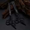 Ciseaux de coiffure professionnels pour gauchers, ensemble de coupe de cheveux, outils pour cheveux, ciseaux droits, ciseaux 