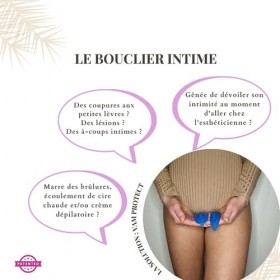 Vam Protect - Protection Intime Épilation, Rasage, Grossesse - 4 Tailles en 1 - Confort, Sécurité, Polyvalence - version renf