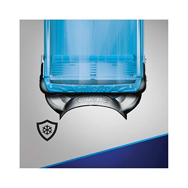 Gillette Fusion 5 Proshield Chill Lames de Rasoir Homme, Pack de 6 Lames de Recharges, Ancienne Version