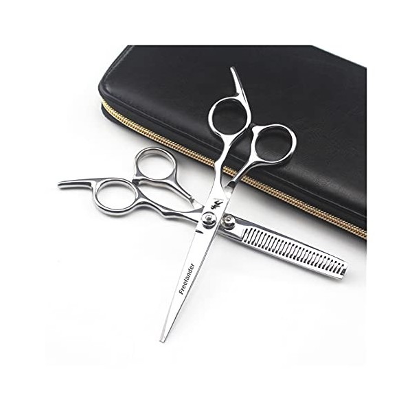 Ciseaux pour coupe de cheveux Ciseaux de coiffure professionnels Outils de coiffure Ciseaux droits 6 pouces, Ciseaux aminciss