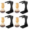 FRCOLOR 4 Ensembles Ensemble De Rasage Support DOutils Costume Pour Hommes Support De Rasoir Pour Hommes Brosse Duster Visag