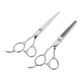 Beavorty 2 Pièces Gaucher Ciseaux Ensemble De Soins Capillaires Outils De Coiffure Professionnel Tondeuses De Coiffeur Coupe 