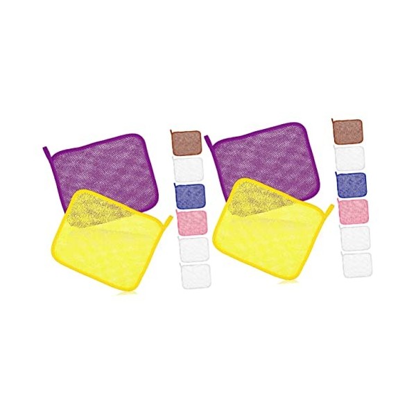 24 Pièces Serviette De Bain Gant De Toilette Pour Le Visage Serviettes De Bain Vertes Linge De Douche Débarbouillettes Japona