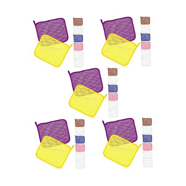 24 Pièces Serviette De Bain Gant De Toilette Pour Le Visage Serviettes De Bain Vertes Linge De Douche Débarbouillettes Japona