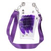 FRCOLOR 2 Pièces Outil De Taille Multi-Ceinture Coiffure Violet Salon Transparent Porte-Peigne Clips Kit Ciseaux Professionne