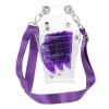 FRCOLOR 2 Pièces Outil De Taille Multi-Ceinture Coiffure Violet Salon Transparent Porte-Peigne Clips Kit Ciseaux Professionne
