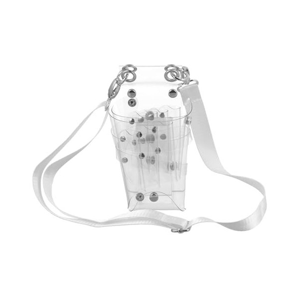 FRCOLOR 2 Pièces Outil De Taille Multi-Ceinture Coiffure Violet Salon Transparent Porte-Peigne Clips Kit Ciseaux Professionne