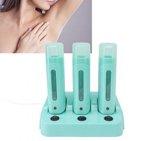 Kit Dépilation à la Cire 3 en 1 pour Femmes et hommes. Facile à Transporter, Largement utilisé, Large Application avec Base 