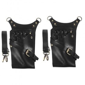FOMIYES 2 Pièces Ciseaux Sac De Taille Sac À Bandoulière Pochette De Coiffure Coiffeur Ciseaux Sac Ciseaux De Coiffeur Étui C