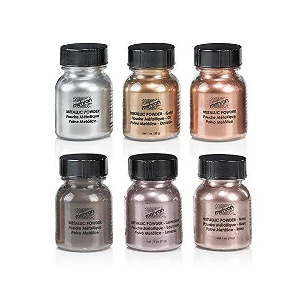 Mehron Metallic Powder 1oz Pot Gold