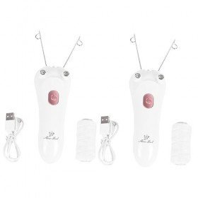 FOMIYES 2 Pièces Dispositif Dissolvant Visages Rasoir Dames Tirez Rechargeépilateur Facial Rose Enlèvementrasoirs Électriques