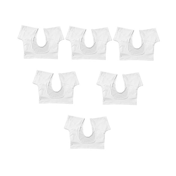 minkissy 6 Pcs Coussinets Anti-Transpiration pour Les Aisselles Gilets Anti-Transpiration Lavables Chemises De Gym pour Homme