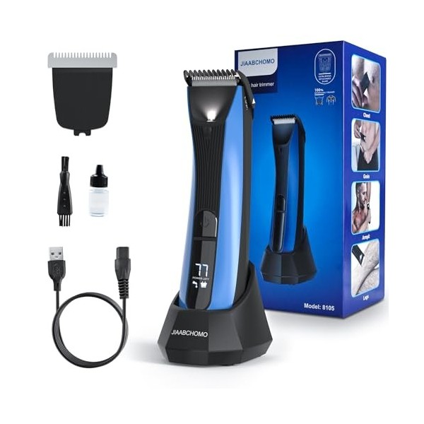 Rasoir intime pour homme, rasoir pour homme avec lumière LED et écran, tondeuse à cheveux étanche IPX7, tondeuse à cheveux hu