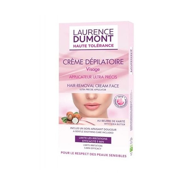 LAURENCE DUMONT - Crème Dépilatoire Haute Tolérance Visage 20Ml - le Lot De 3