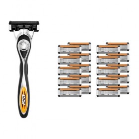 BIC Shave Club 5 Classic - 6 mois de rasage - 1 manche ergonomique offert + 20 recharges de 5 lames