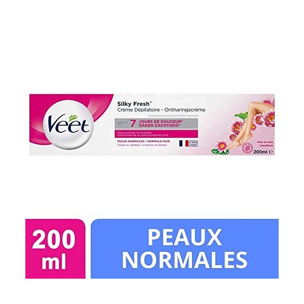 VEET Crème Dépilatoire pour Peaux Normales 200 ml - Lot de 6