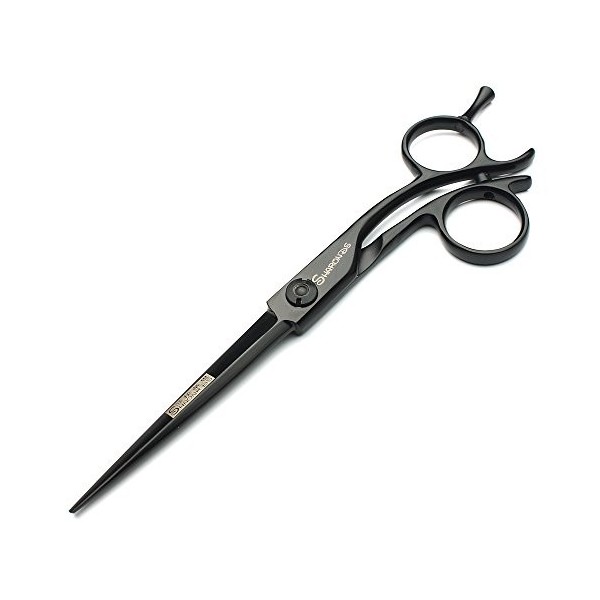 Sharonds outil de cheveux haut de gamme 6 pouces 440C noir ciseaux de coiffeur salon de coiffure professionnel dédié scissor