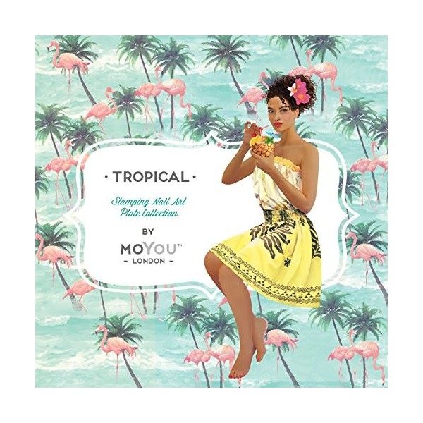 MoYou-London Plaque dimages Pochoir Tropical Collection 17