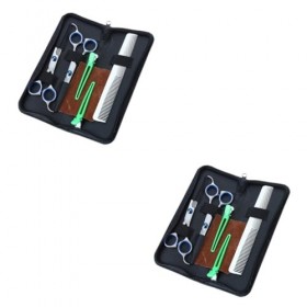 FRCOLOR 10 Pièces Ciseaux Ciseaux Robustes Rasoir De Barbier Robuste Ciseaux À Cheveux Professionnels Ciseaux De Coupe De Che