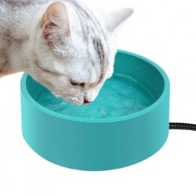 CCACHE Bol deau chauffée - Plat deau chauffante de 108 onces,Gamelle dhiver Intelligente pour Chien avec Cordon Anti-Masti