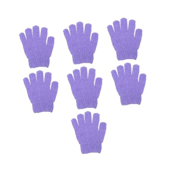 ABOOFAN 70 Pièces Gants De Bain À Cinq Doigts Gants De Protection Solaire Pour Femmes Gants De Massage Gommages En Coton Épon