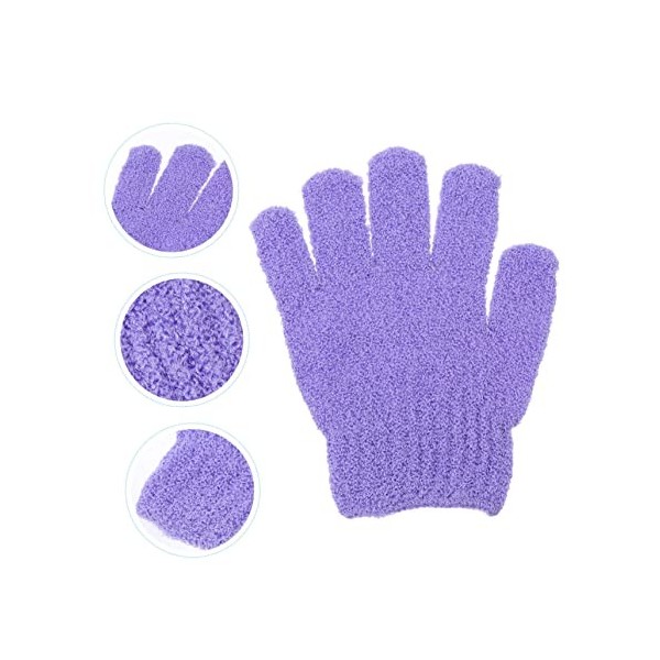 ABOOFAN 70 Pièces Gants De Bain À Cinq Doigts Gants De Protection Solaire Pour Femmes Gants De Massage Gommages En Coton Épon