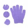 ABOOFAN 70 Pièces Gants De Bain À Cinq Doigts Gants De Protection Solaire Pour Femmes Gants De Massage Gommages En Coton Épon