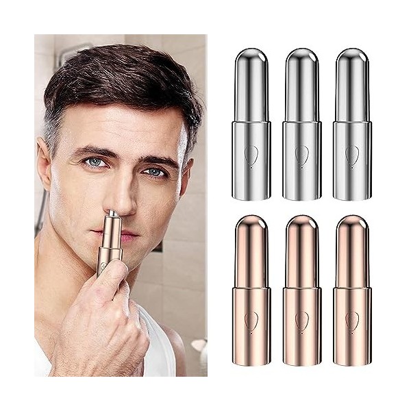 6 Set Tondeuse Oreille Nez - Tondeuse Poils Rechargeable Professionnel USB - Tondeuse À Sourcils Indoloreet Professionnelle P