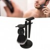 3PCS Trimming Brush Set Black Beard Care Safety Trimming Blade Brushes Kit Avec Support De Support Pour Hommes