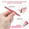 Tweezers Set, 4Pcs Tweezers for Women with Travel Leather Case, Professional Stainless Steel Eyebrows Tweezers, Great Precisi