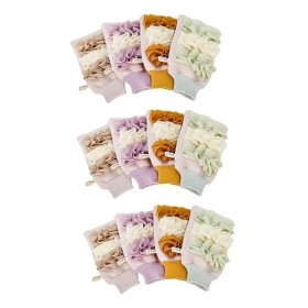 FOMIYES 12 Pièces Gants De Bain Brosse Exfoliante Mitaine De Douche Bouffée Gant De Bain Moufle De Douche Bain Lavage Épurate