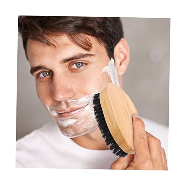 ABOOFAN 5 Pièces Brosse Coiffante Brosse À Barbe Anti Pellicules Barbe Brosse Moustache Badass Soin De La Barbe Outil De Mode