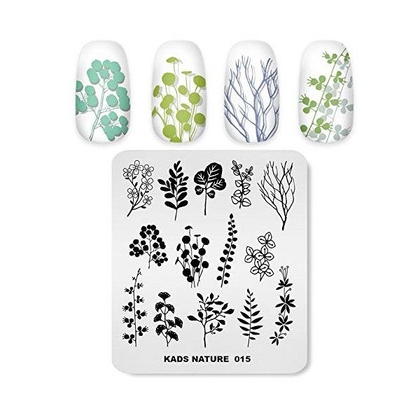 Alexnailart Nail Art Stamping Assiette Fleurs Style Modèle Chinois Naturel Modèle Image Plate Nail Art Outils NA015 