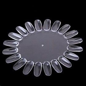 OULII Acrylique Nail Art Pratique Roue polonais Affichage Nuancier, Pack de 10 Transparent 