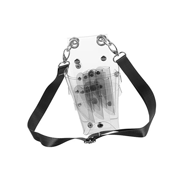 FRCOLOR 2 Pcs Cheveux Ciseaux Sac Clair Fanny Pack Outil Bandoulière Taille Sacs Cheveux Outils Titulaire Peigne Cisaillement